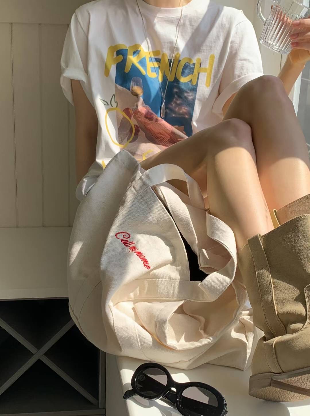 CALLMYNAME韓國直郵㊣女士新品推薦時尚25春夏人氣職業休閑T恤Call my nameT恤