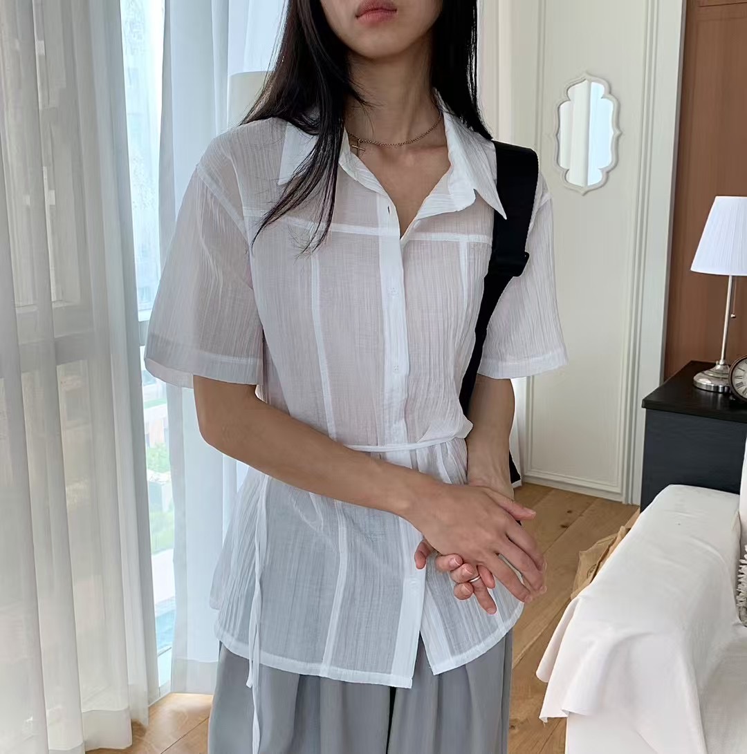 BIRTHDAY-OT韓國代購㊣女士新款人氣時尚真品推薦襯衫蕾絲衫BIRTHDAY-OT襯衫/蕾絲衫圖色3