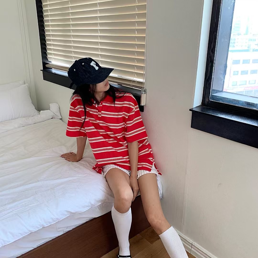 BIRTHDAY-OT韓國直郵㊣女裝新款職業推薦熱賣時尚25春夏T恤BIRTHDAY-OTT恤