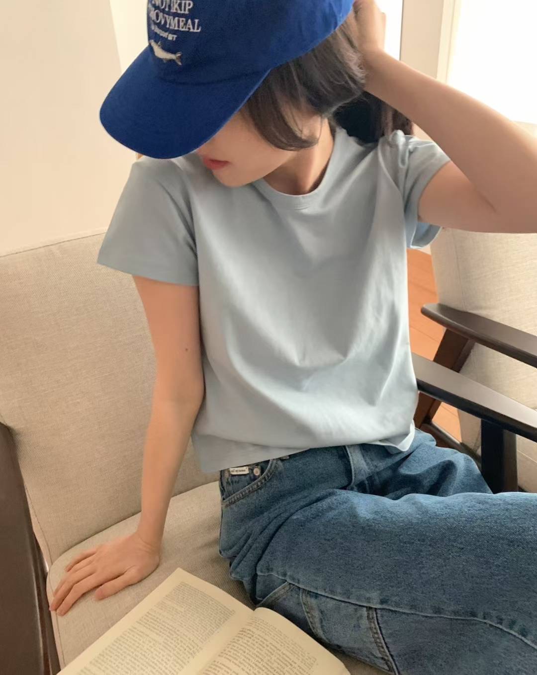 CALLMYNAME東大門㊣實拍女士新款休閑人氣時尚推薦職業熱賣T恤Call my nameT恤圖色5