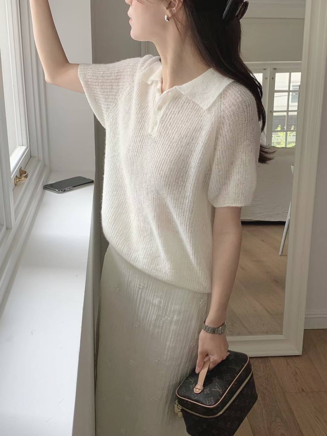 AT THIS MOMENT東大門㊣直郵女裝新款25春夏推薦休閑針織衫AT THIS MOMENT針織衫圖色1