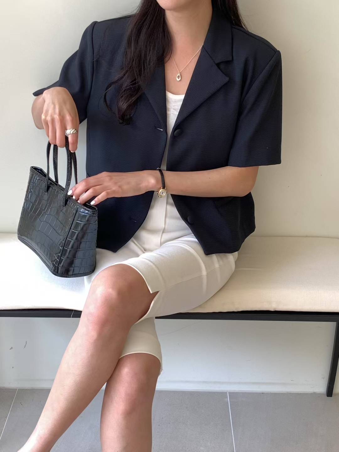 AT THIS MOMENT東大門㊣直郵女裝新款推薦職業人氣25春夏夾克AT THIS MOMENT夾克圖色2