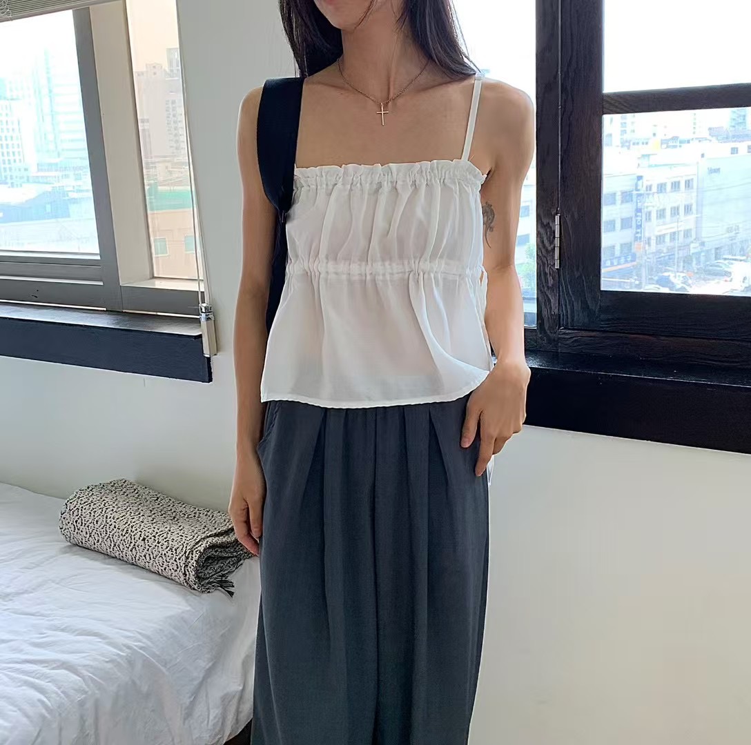 BIRTHDAY-OT東大門㊣代購女裝新款25春夏人氣真品吊帶背心BIRTHDAY-OT吊帶/背心