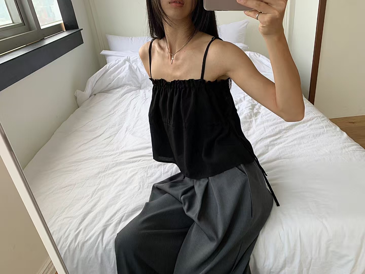 BIRTHDAY-OT東大門㊣代購女裝新款25春夏人氣真品吊帶背心BIRTHDAY-OT吊帶/背心