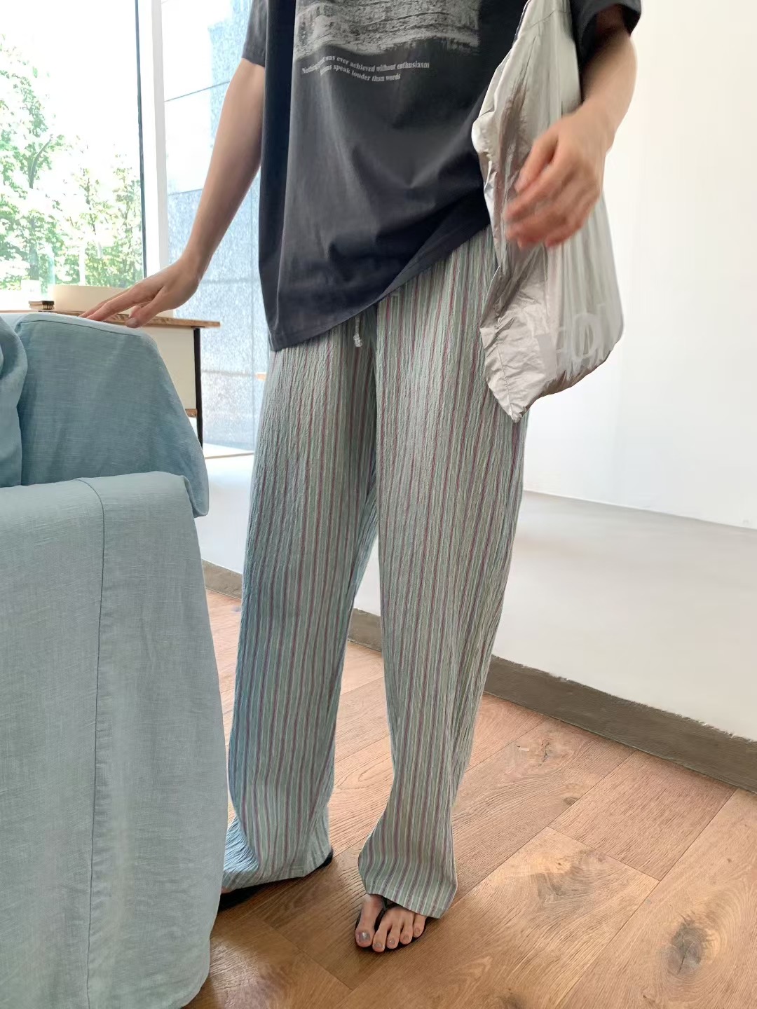 CALLMYNAME東大門㊣代購女士新品職業25春夏休閑推薦休閑褲Call my name休閑褲圖色2