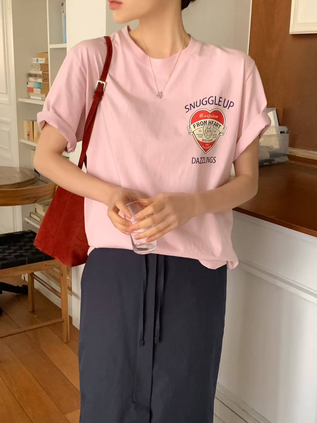 CALLMYNAME韓國直郵㊣女裝新款休閑職業時尚25春夏人氣熱賣T恤Call my nameT恤圖色1