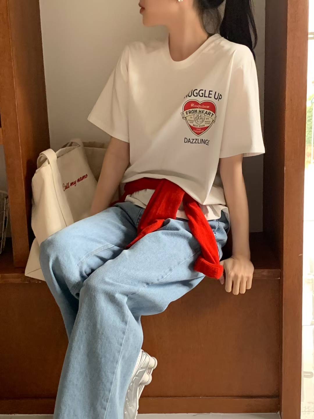 CALLMYNAME韓國直郵㊣女裝新款休閑職業時尚25春夏人氣熱賣T恤Call my nameT恤圖色2