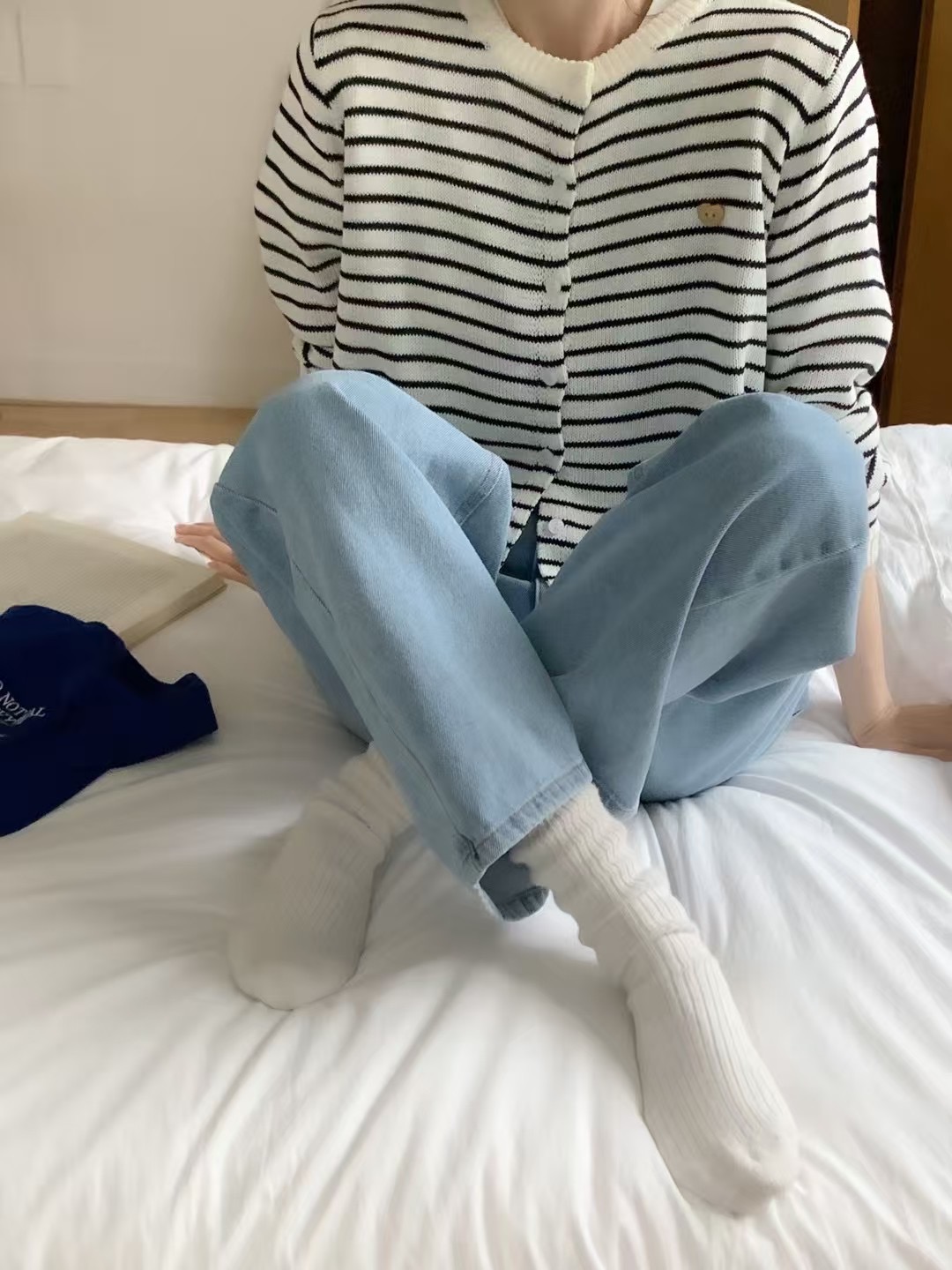 CALLMYNAME韓國直郵㊣女士新款熱賣職業休閑時尚真品牛仔褲Call my name牛仔褲