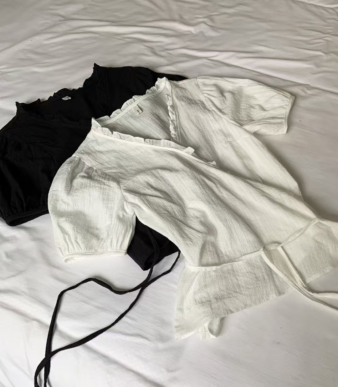 BIRTHDAY-OT東大門㊣實拍女裝新款時尚25春夏襯衫蕾絲衫荷葉邊BIRTHDAY-OT襯衫/蕾絲衫