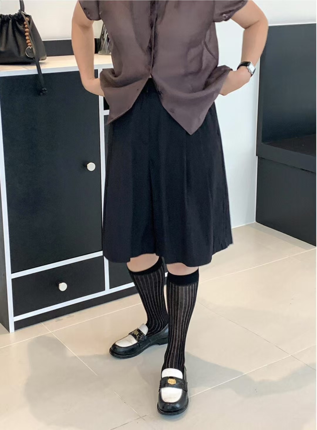 BIRTHDAY-OT東大門㊣直郵女裝新品25春夏真品推薦短褲綁帶BIRTHDAY-OT短褲
