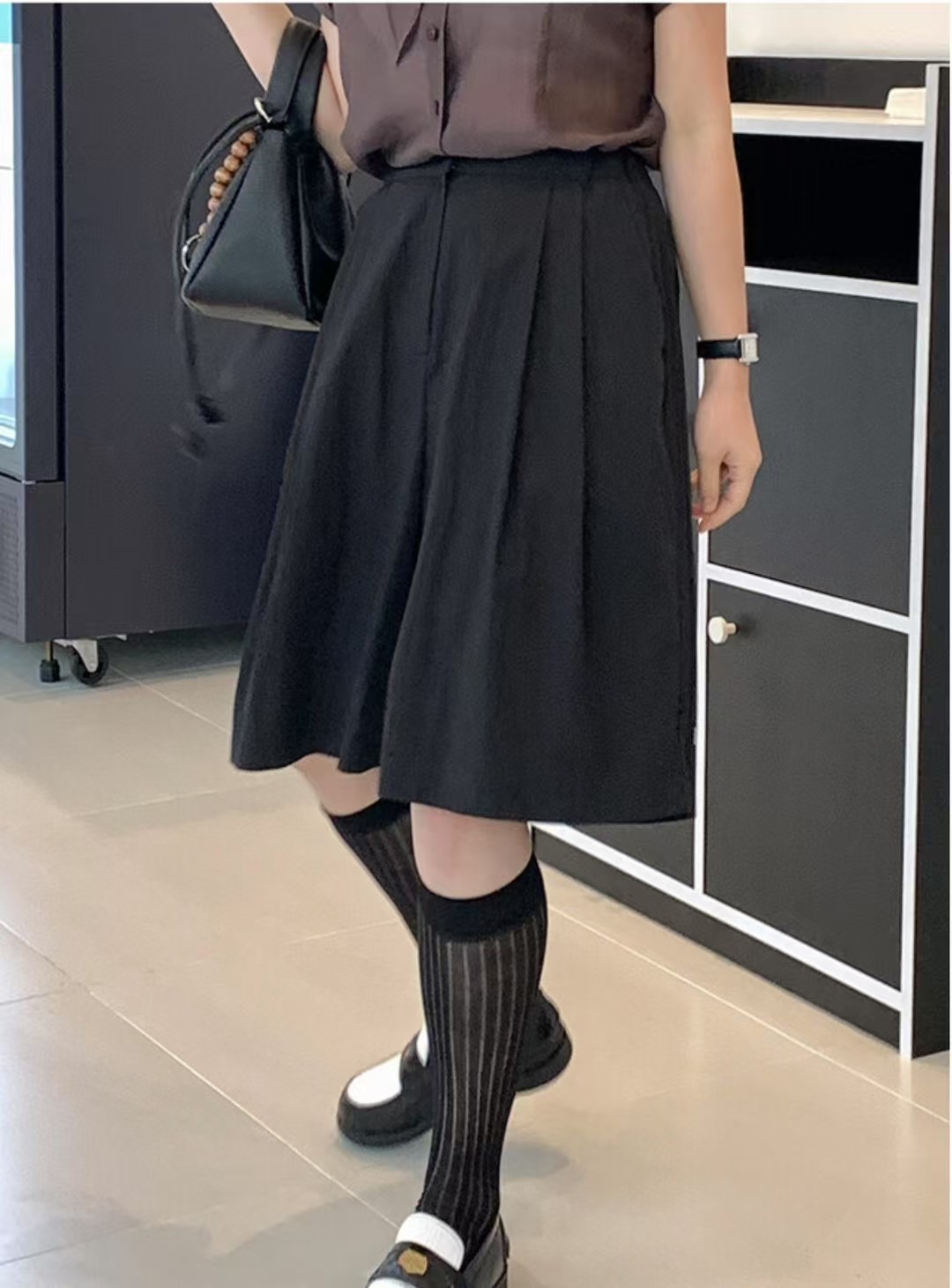 BIRTHDAY-OT東大門㊣直郵女裝新品25春夏真品推薦短褲綁帶BIRTHDAY-OT短褲