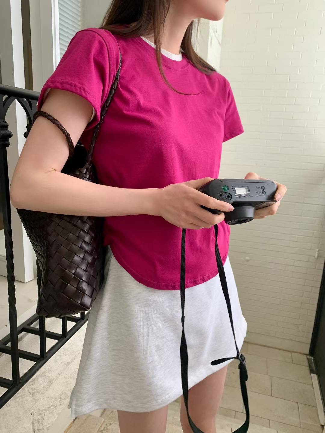 CALLMYNAME東大門㊣實拍女裝新品真品時尚熱賣職業推薦T恤柔軟Call my nameT恤圖色3