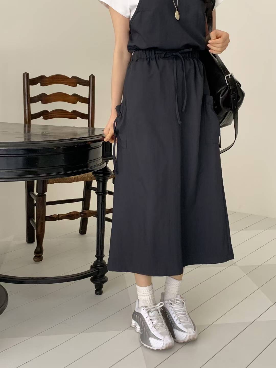 CALLMYNAME東大門㊣代購女士新品25春夏職業真品休閑時尚長裙Call my name長裙
