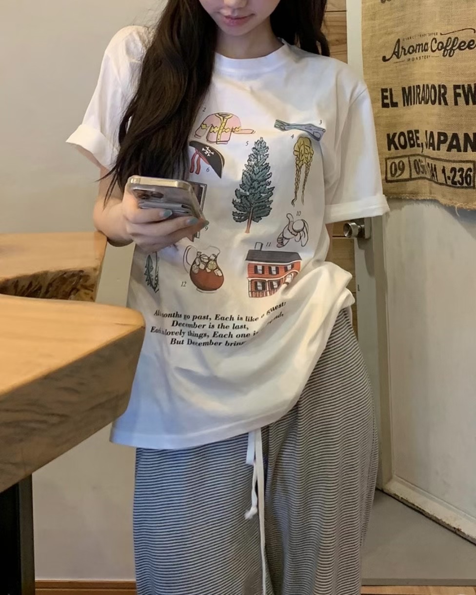 CALLMYNAME東大門㊣直郵女士新款真品熱賣時尚休閑職業25春夏T恤Call my nameT恤
