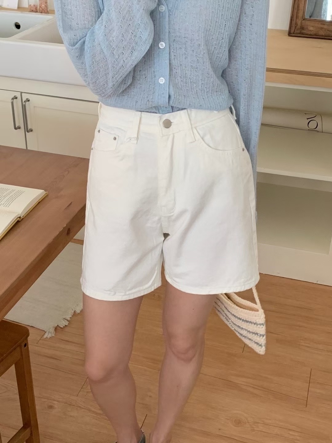 SELECT韓國代購㊣女士新品人氣熱賣25春夏推薦職業休閑短褲E.L.E/ASHER短褲圖色1