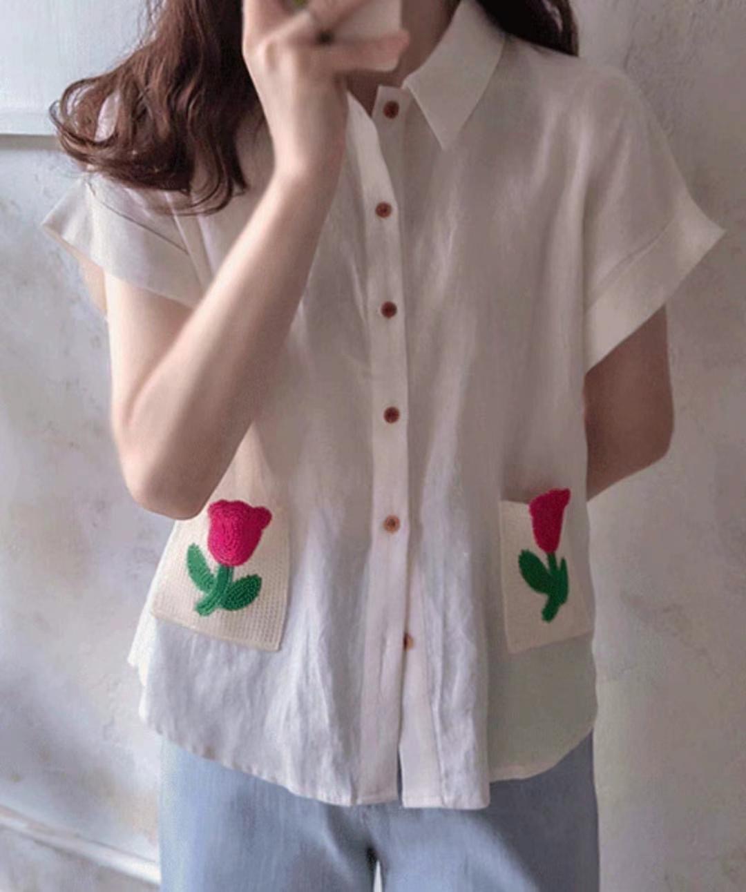 SECOND DRESS-세컨드레스-OT東大門㊣直郵女士新品25春夏襯衫蕾絲衫SECOND DRESS襯衫/蕾絲衫