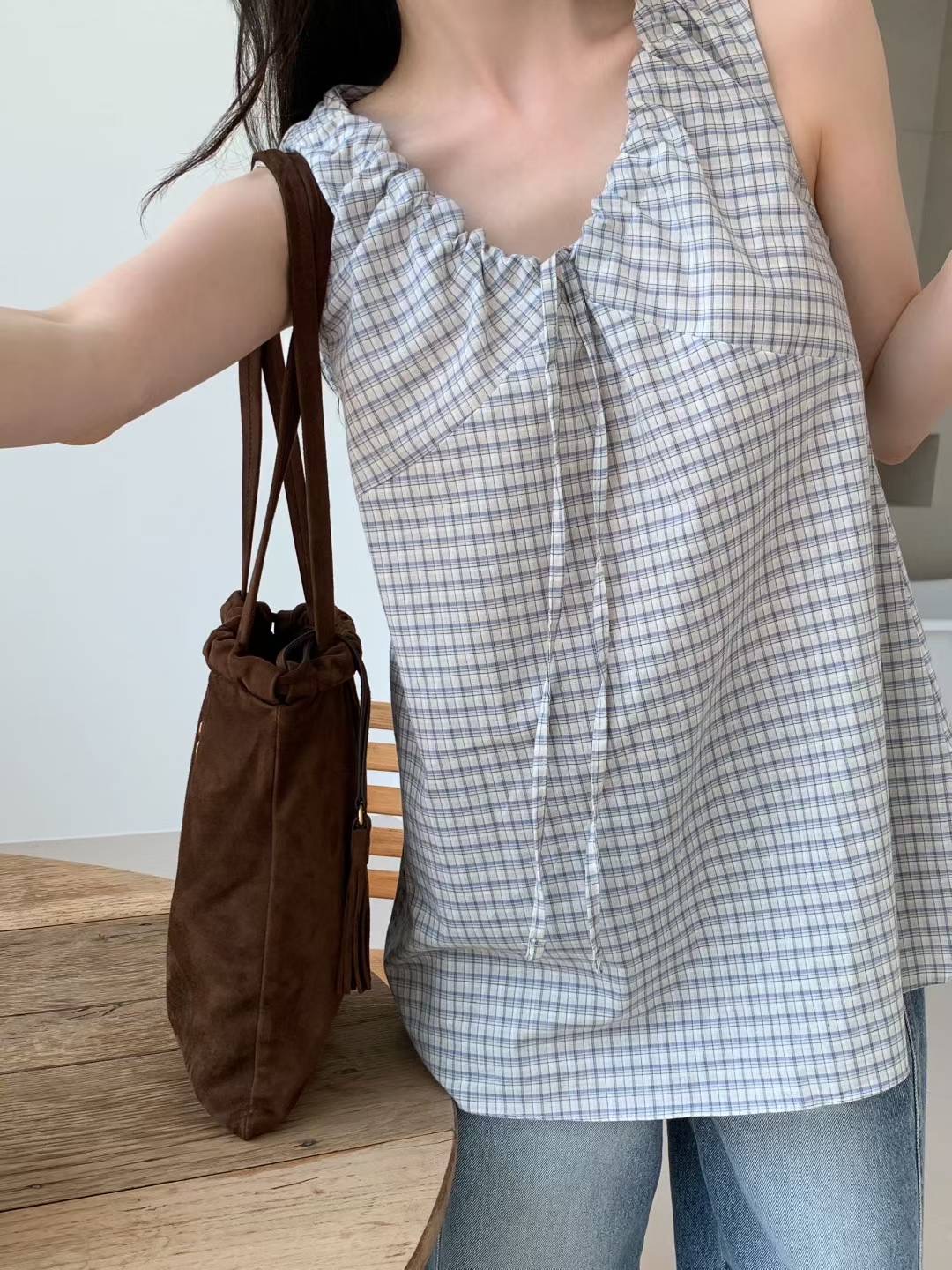 CALLMYNAME東大門㊣代購女裝新品25春夏人氣熱賣職業吊帶背心Call my name吊帶/背心