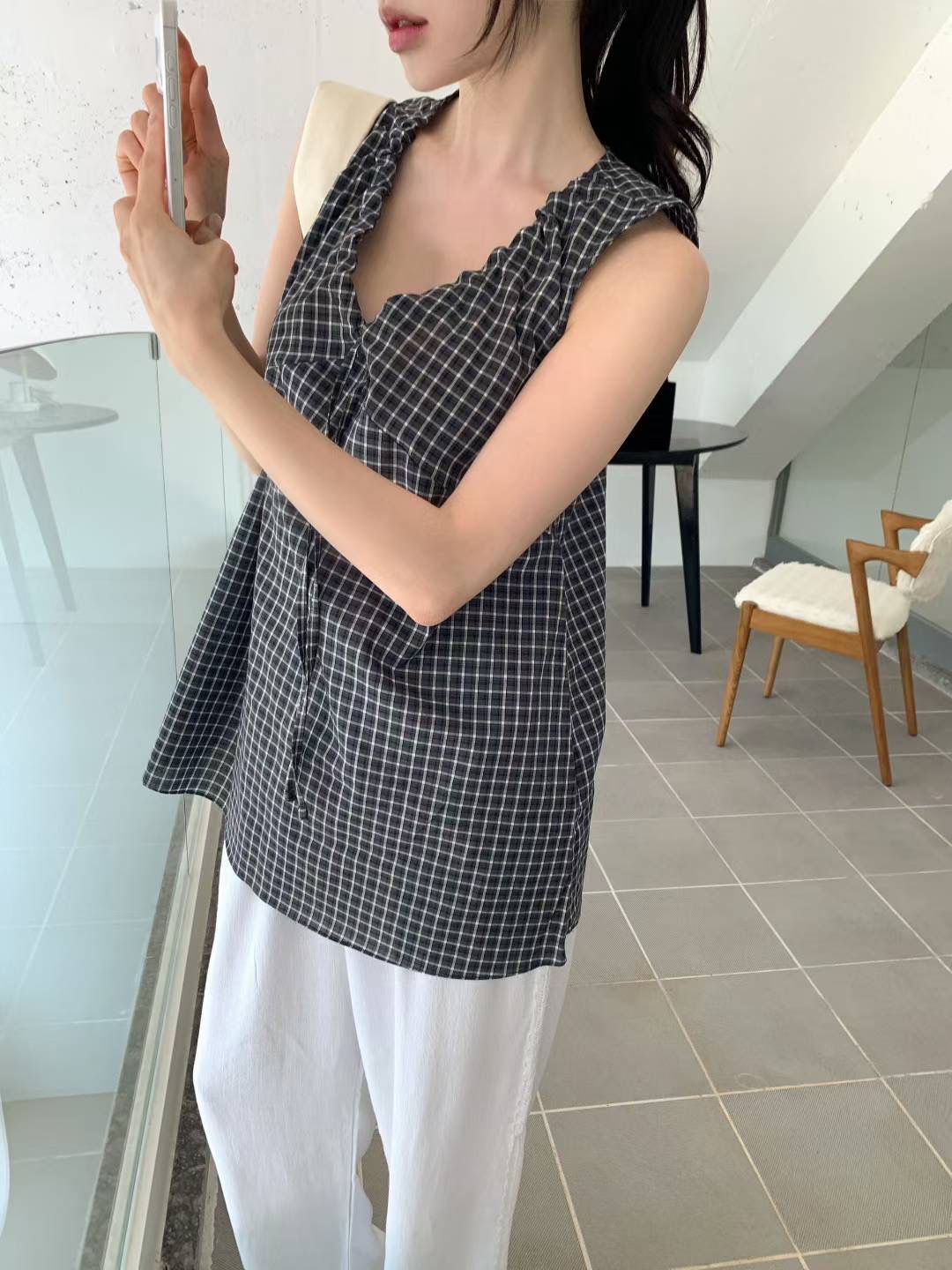 CALLMYNAME東大門㊣代購女裝新品25春夏人氣熱賣職業吊帶背心Call my name吊帶/背心