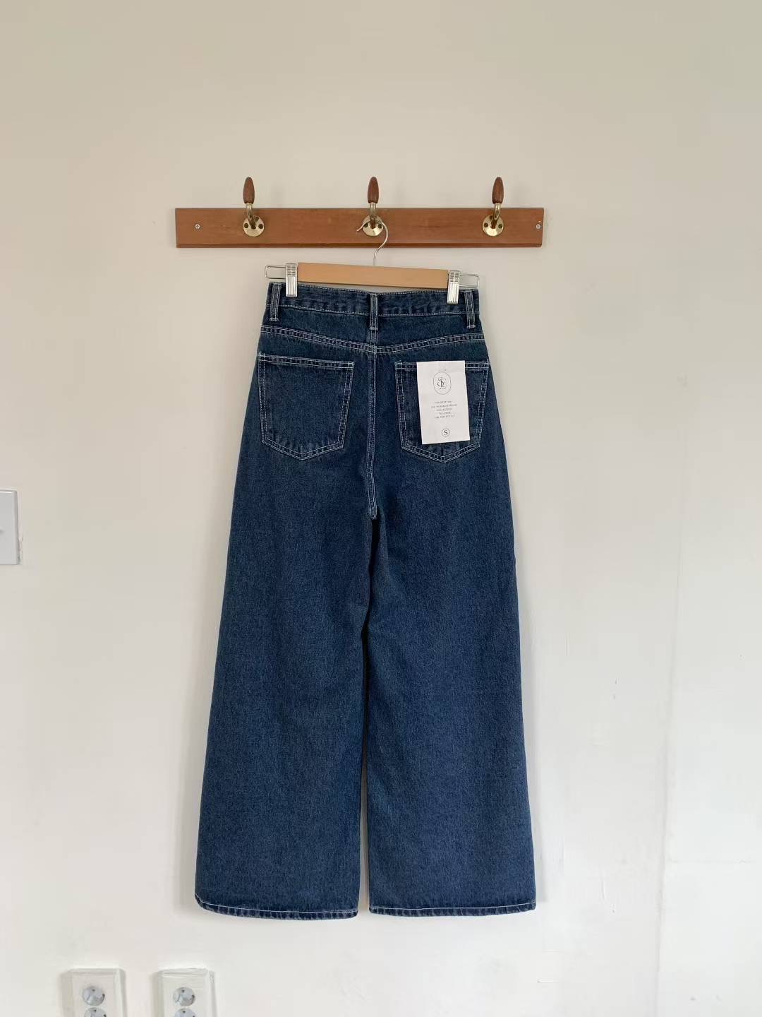 SELECT韓國直郵㊣女士新品熱賣休閑25春夏職業時尚推薦牛仔褲E.L.E/ASHER牛仔褲