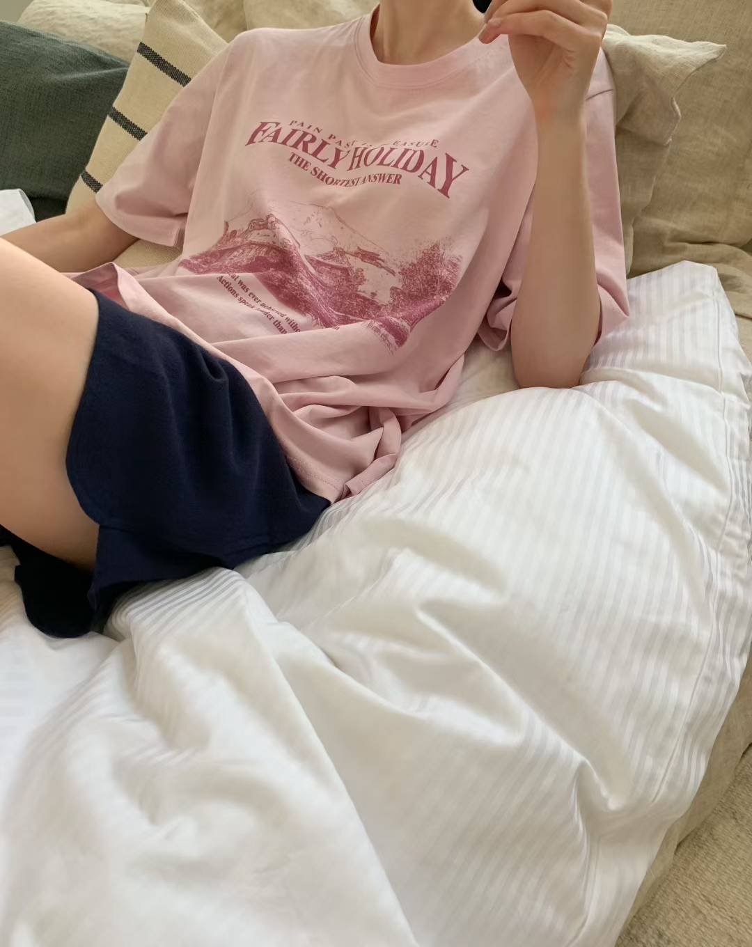 CALLMYNAME東大門㊣實拍女士新品推薦時尚熱賣職業真品休閑T恤Call my nameT恤圖色3