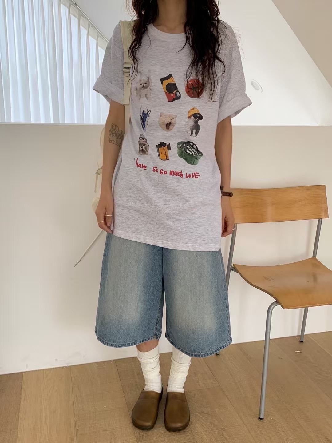 BEAGLE東大門㊣實拍女裝新款熱賣25春夏人氣真品時尚T恤含腰包BEAGLET恤