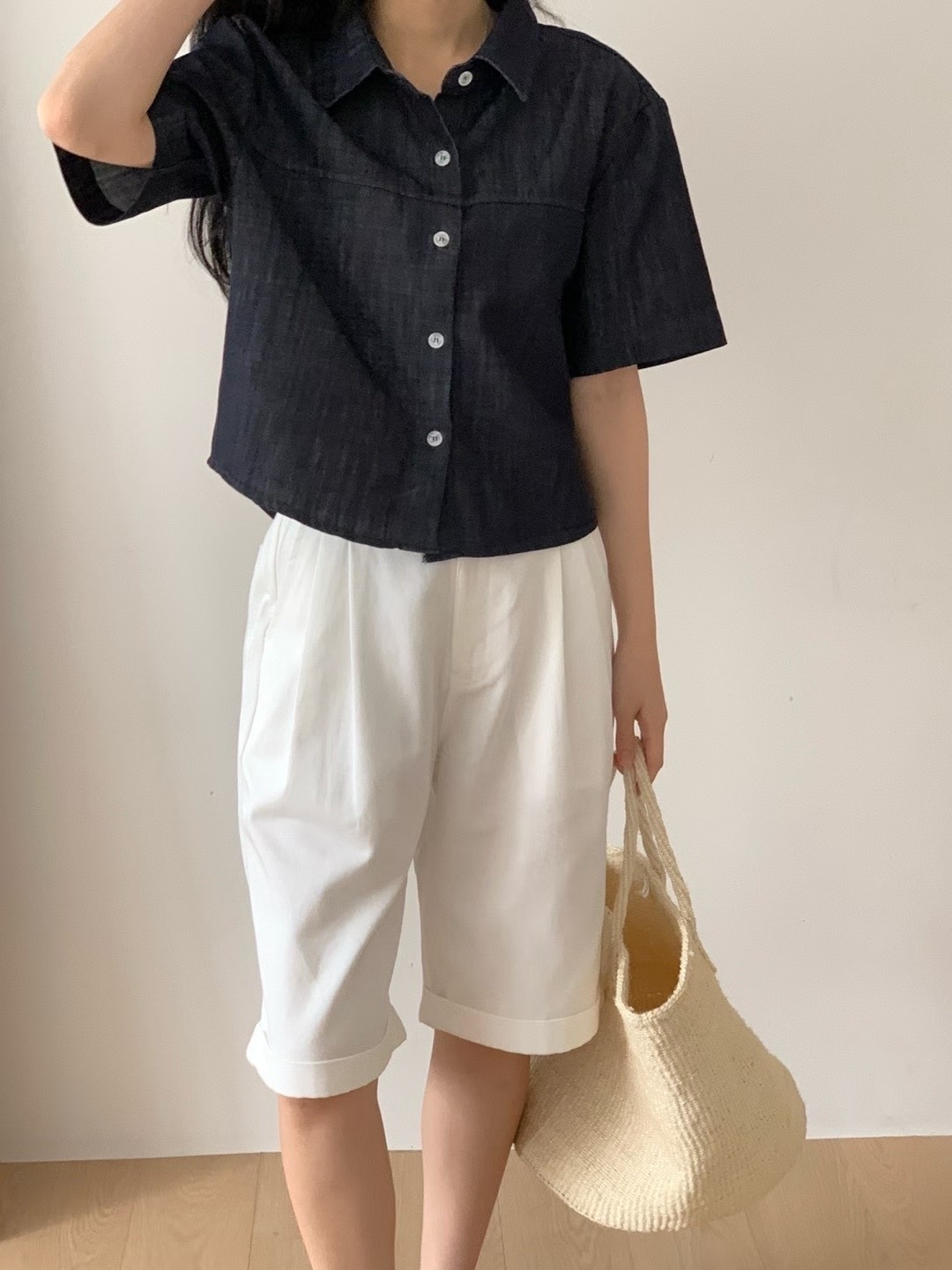 SELECT東大門㊣直郵女裝新品時尚25春夏人氣休閑襯衫蕾絲衫E.L.E/ASHER襯衫/蕾絲衫