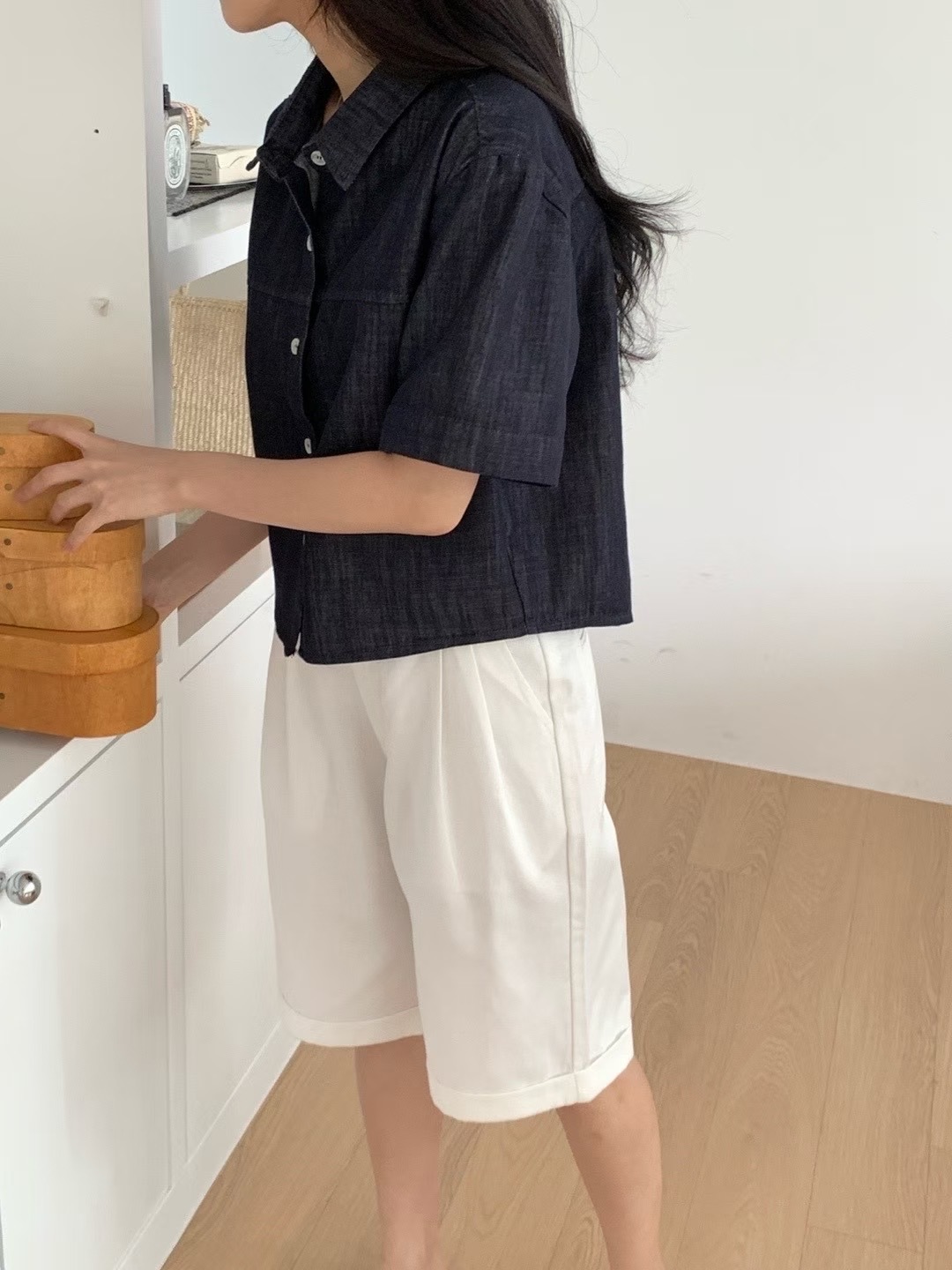 SELECT東大門㊣直郵女裝新品時尚25春夏人氣休閑襯衫蕾絲衫E.L.E/ASHER襯衫/蕾絲衫