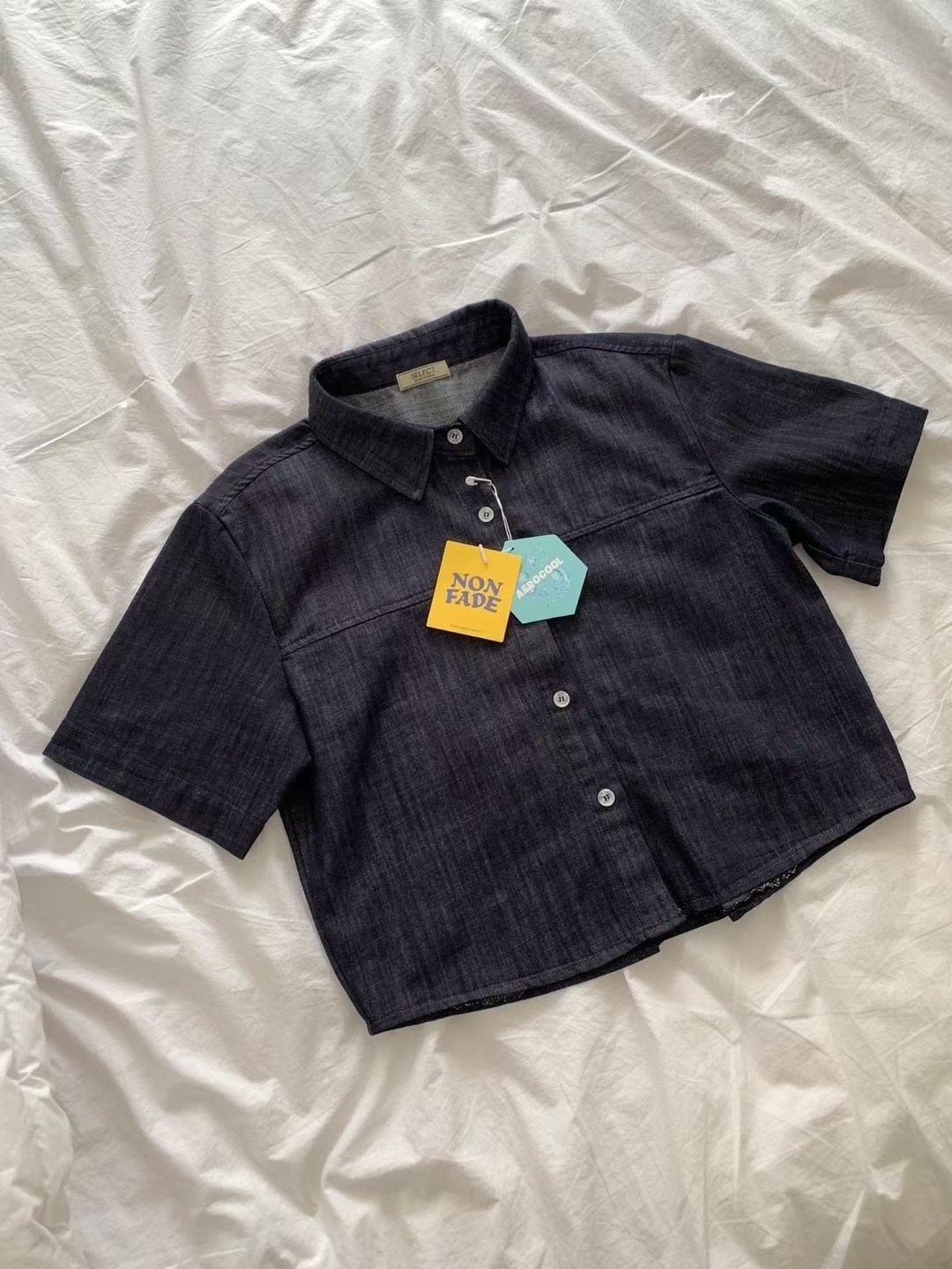 SELECT東大門㊣直郵女裝新品時尚25春夏人氣休閑襯衫蕾絲衫E.L.E/ASHER襯衫/蕾絲衫圖色1