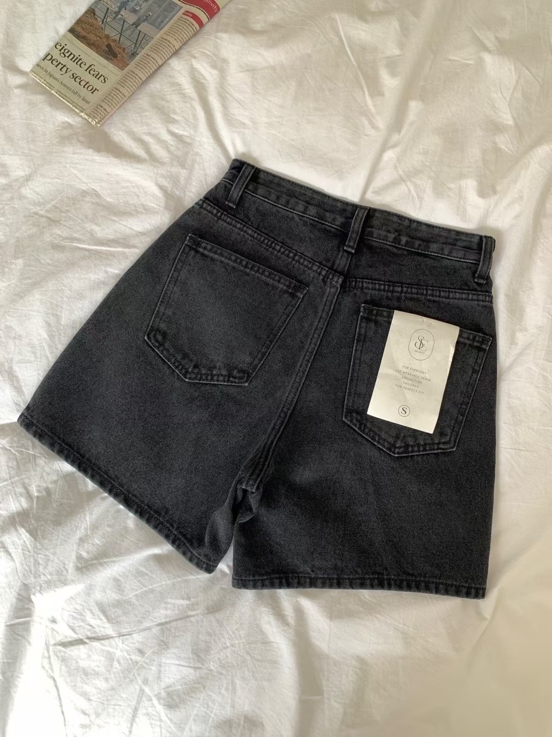 SELECT東大門㊣實拍女裝新品25春夏休閑職業真品推薦熱賣短褲E.L.E/ASHER短褲