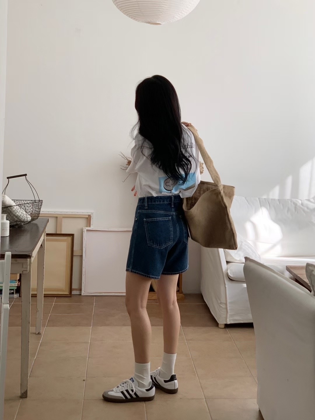 SELECT韓國直郵㊣女裝新款25春夏時尚推薦休閑真品職業短褲E.L.E/ASHER短褲