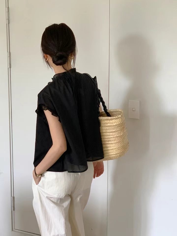 SECOND DRESS-세컨드레스-OT韓國直郵㊣女裝新品推薦襯衫蕾絲衫SECOND DRESS襯衫/蕾絲衫