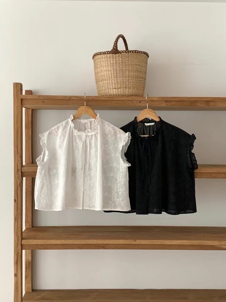 SECOND DRESS-세컨드레스-OT韓國直郵㊣女裝新品推薦襯衫蕾絲衫SECOND DRESS襯衫/蕾絲衫