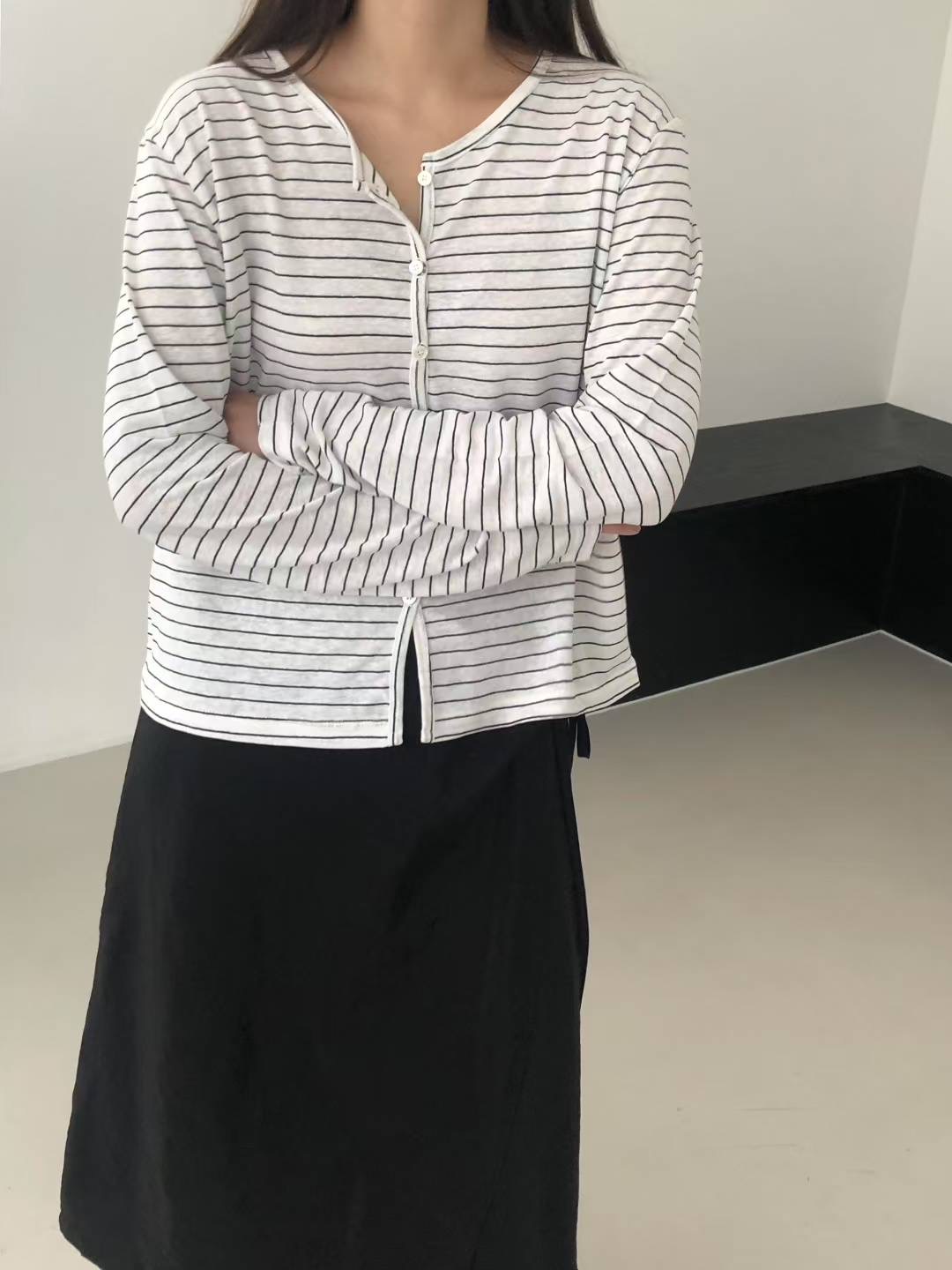 CLOSER韓國直郵㊣女士新品人氣職業熱賣休閑真品25春夏針織衫CLOSER針織衫圖色1