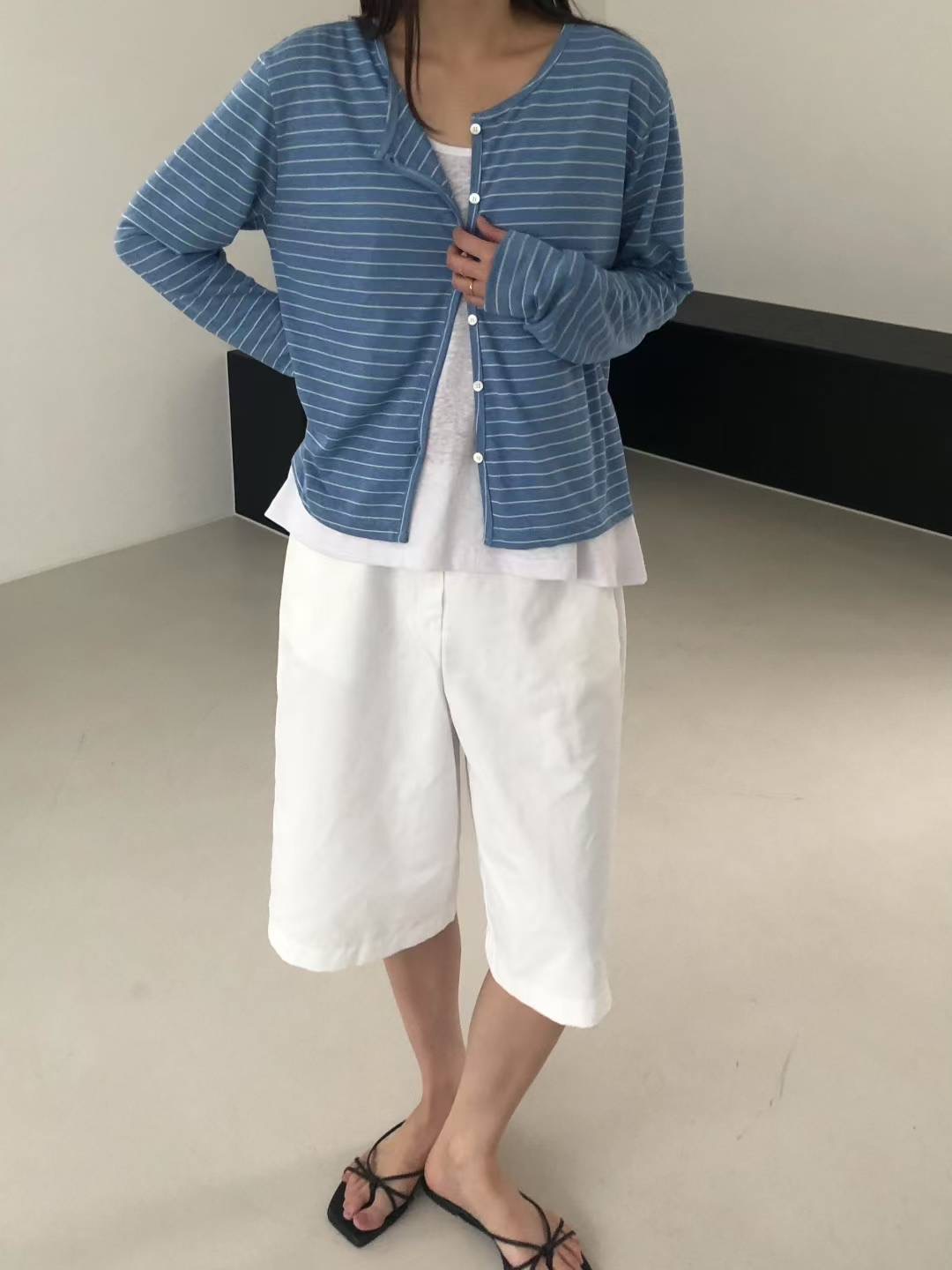 CLOSER韓國直郵㊣女士新品人氣職業熱賣休閑真品25春夏針織衫CLOSER針織衫圖色2