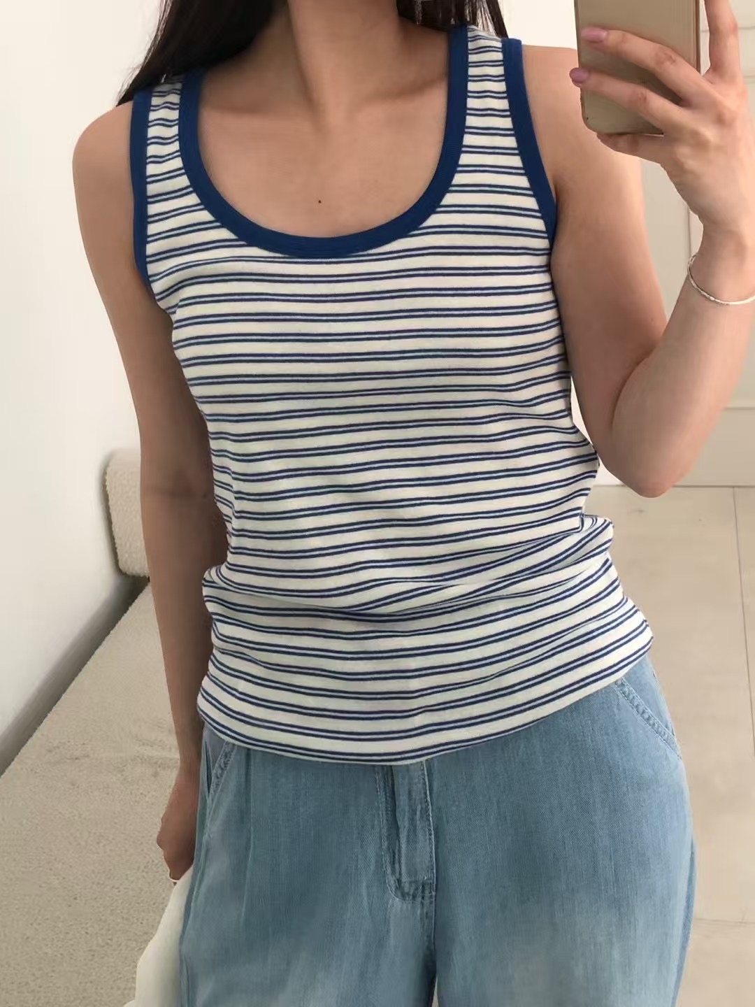 CLOSER韓國直郵㊣女裝新款25春夏休閑人氣職業時尚吊帶背心CLOSER吊帶/背心圖色3
