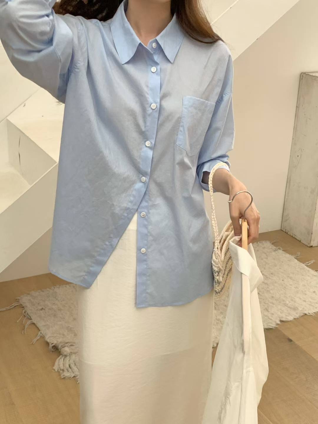 TAG東大門㊣代購女士新品職業真品時尚25春夏人氣襯衫蕾絲衫TAG襯衫/蕾絲衫