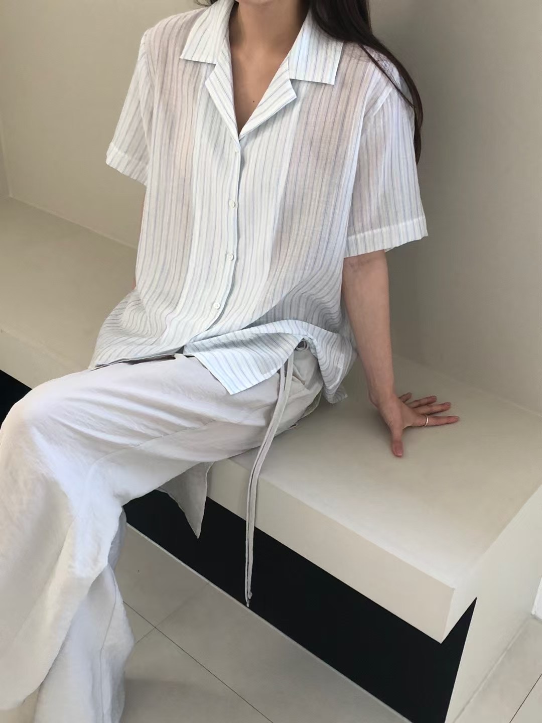 CLOSER東大門㊣實拍女士新品真品時尚人氣推薦25春夏襯衫蕾絲衫CLOSER襯衫/蕾絲衫圖色1