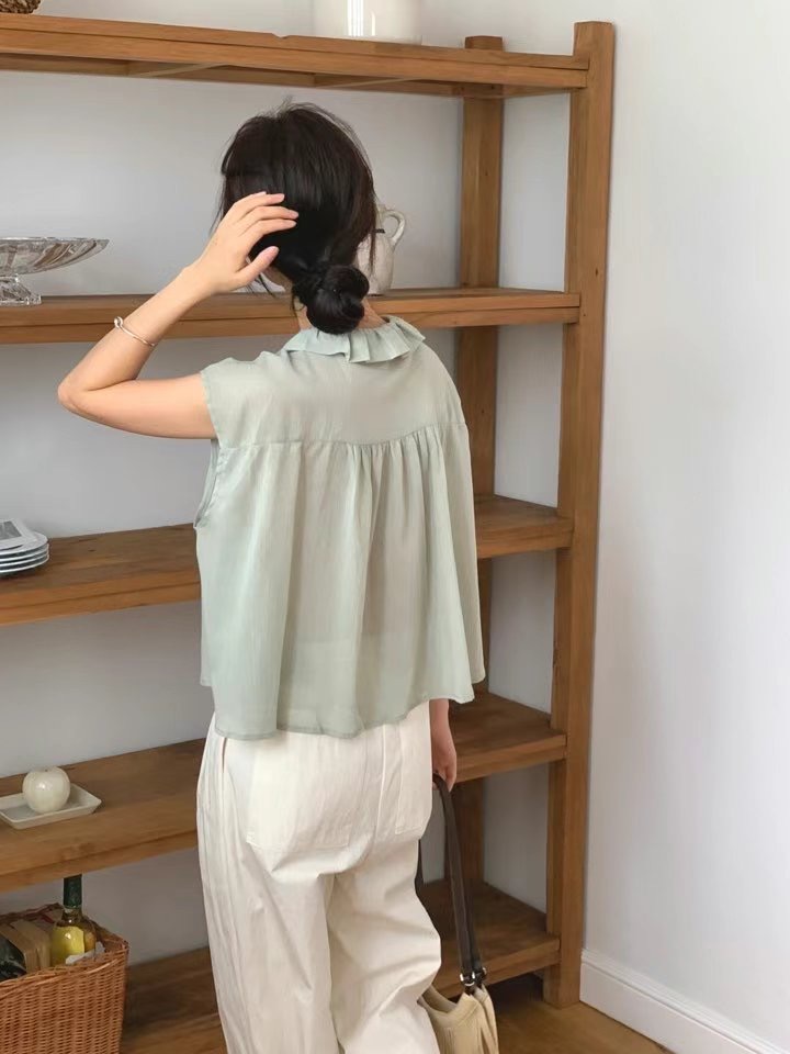 SECOND DRESS-세컨드레스-OT東大門㊣實拍女士新款人氣襯衫蕾絲衫SECOND DRESS襯衫/蕾絲衫