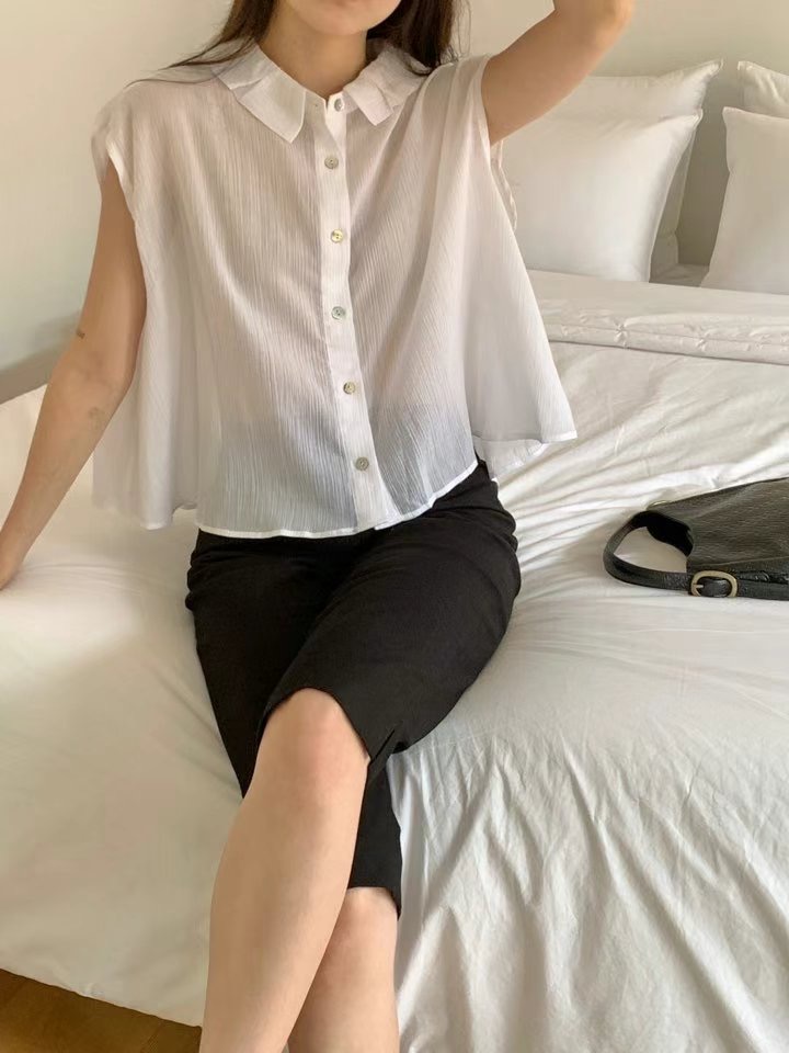 SECOND DRESS-세컨드레스-OT東大門㊣實拍女士新款人氣襯衫蕾絲衫SECOND DRESS襯衫/蕾絲衫圖色1