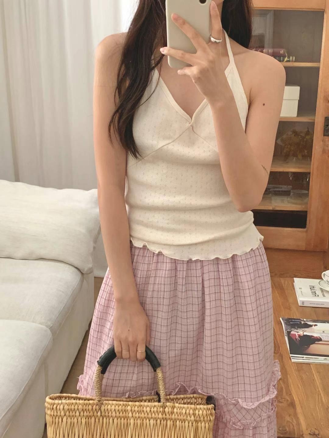 SECOND DRESS-세컨드레스-OT東大門㊣實拍女士新款職業吊帶背心SECOND DRESS吊帶/背心