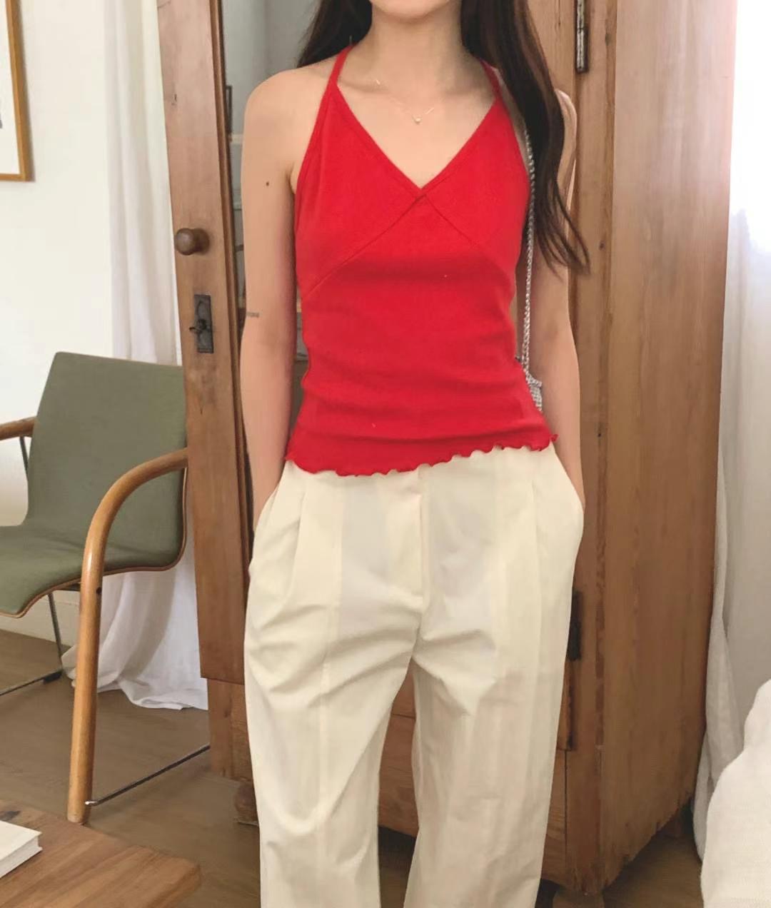SECOND DRESS-세컨드레스-OT東大門㊣實拍女士新款職業吊帶背心SECOND DRESS吊帶/背心圖色1