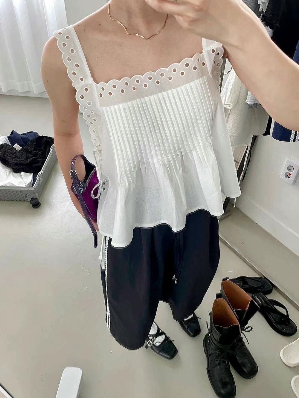 ANDYWARHOL東大門㊣直郵女裝新款人氣職業休閑25春夏吊帶背心ANDYWARHOL吊帶/背心