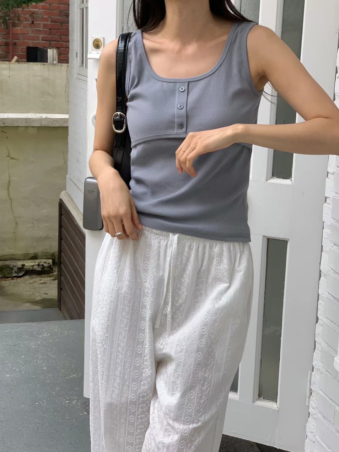 WANDERLUST東大門㊣實拍女裝新品職業人氣推薦時尚吊帶背心WANDERLUST吊帶/背心