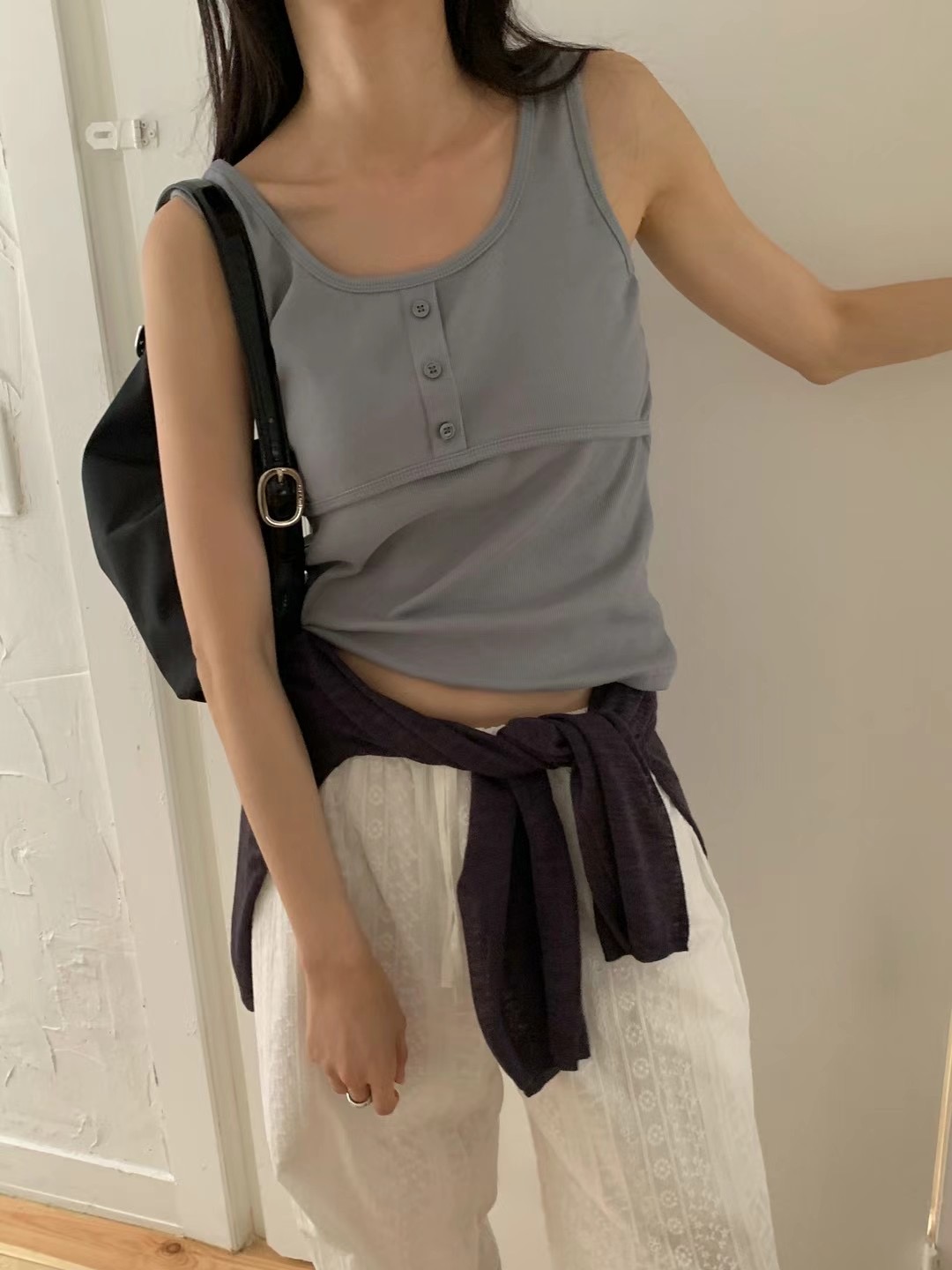 WANDERLUST東大門㊣實拍女裝新品職業人氣推薦時尚吊帶背心WANDERLUST吊帶/背心