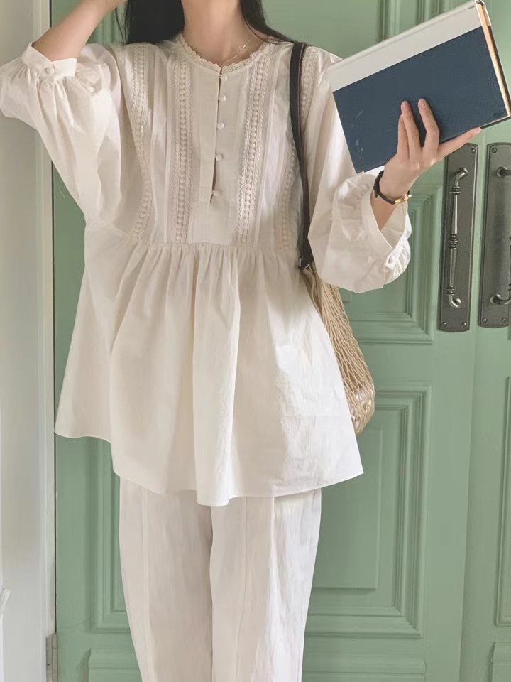 SECOND DRESS-세컨드레스-OT東大門㊣直郵女裝新品時尚襯衫蕾絲衫SECOND DRESS襯衫/蕾絲衫