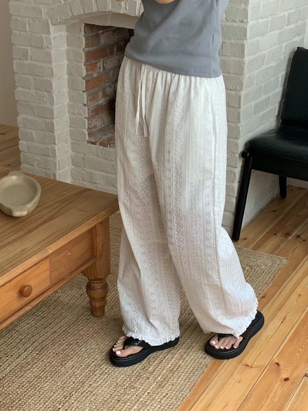 WANDERLUST東大門㊣實拍女士新品25春夏休閑熱賣人氣休閑褲WANDERLUST休閑褲