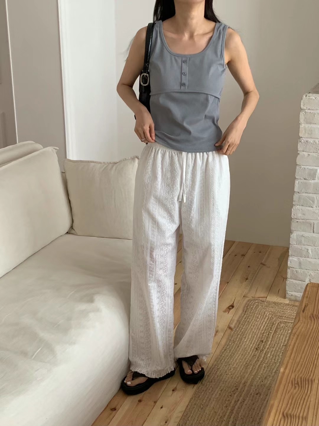 WANDERLUST東大門㊣實拍女士新品25春夏休閑熱賣人氣休閑褲WANDERLUST休閑褲