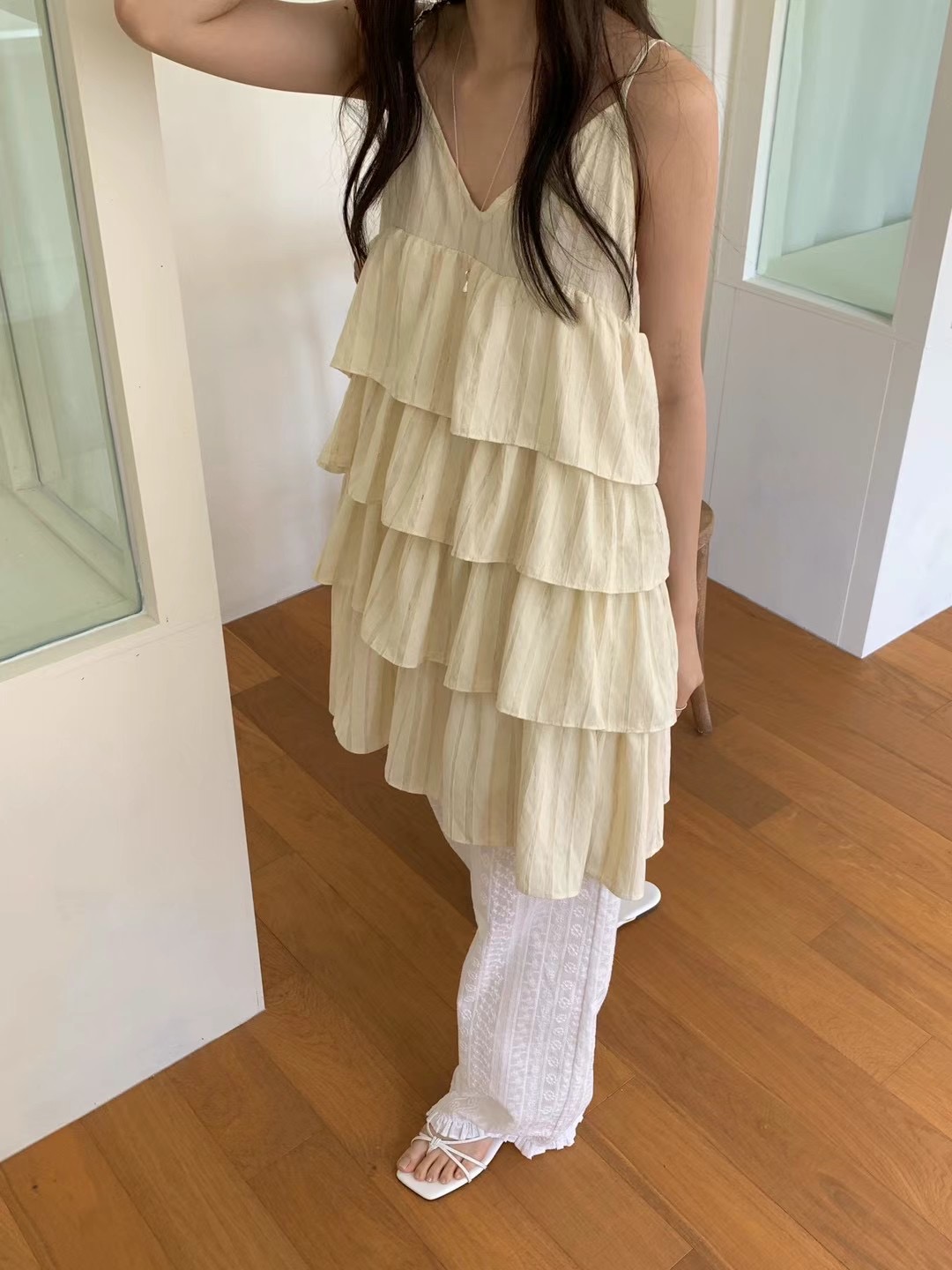 WANDERLUST韓國直郵㊣女裝新款時尚職業推薦真品25春夏連衣裙WANDERLUST連衣裙