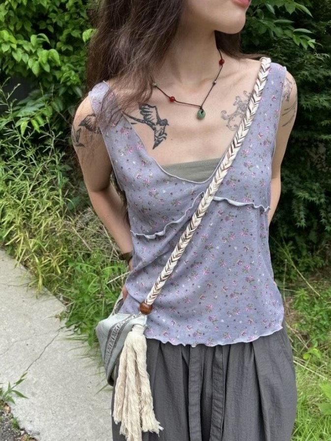 MANNISH韓國代購㊣女裝新品25春夏熱賣推薦時尚職業吊帶背心LOVINE吊帶/背心