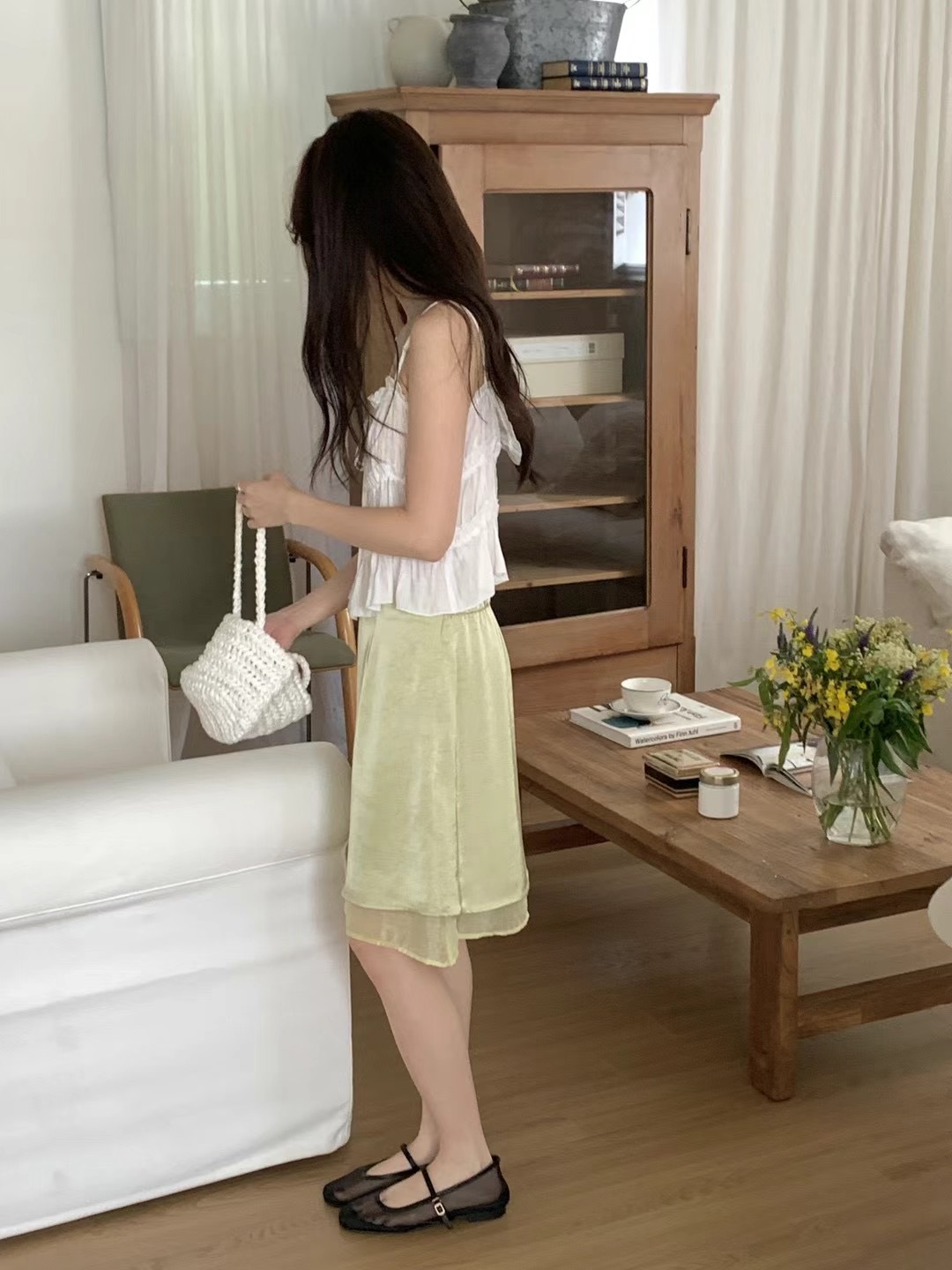 WANDERLUST韓國代購㊣女士新品推薦25春夏職業半身裙中短裙WANDERLUST半身裙/中短裙